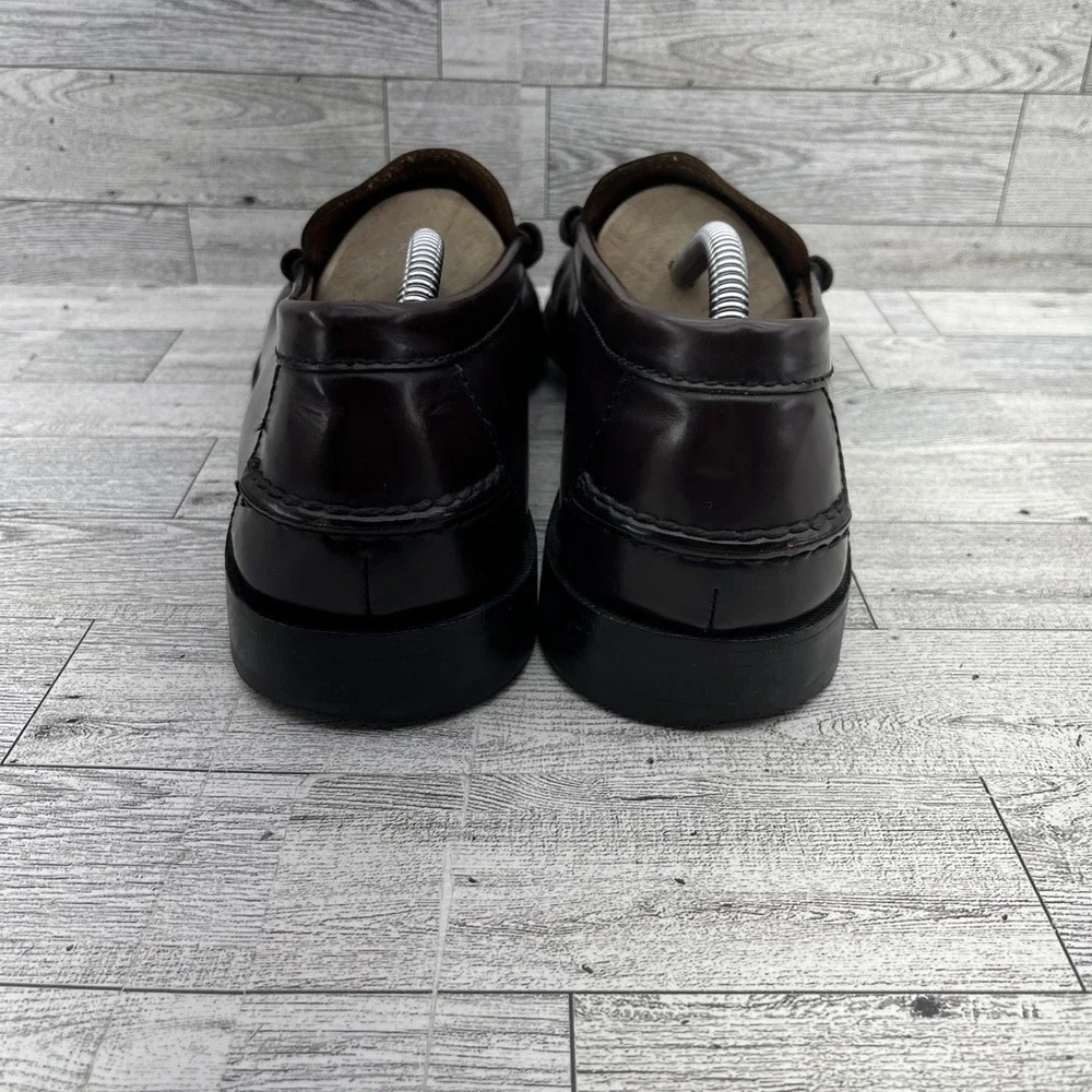 Florsheim Berkley Burgundy Leather‎ Moc Toe Penny Loafer Shoes 17058-05 Men 12D